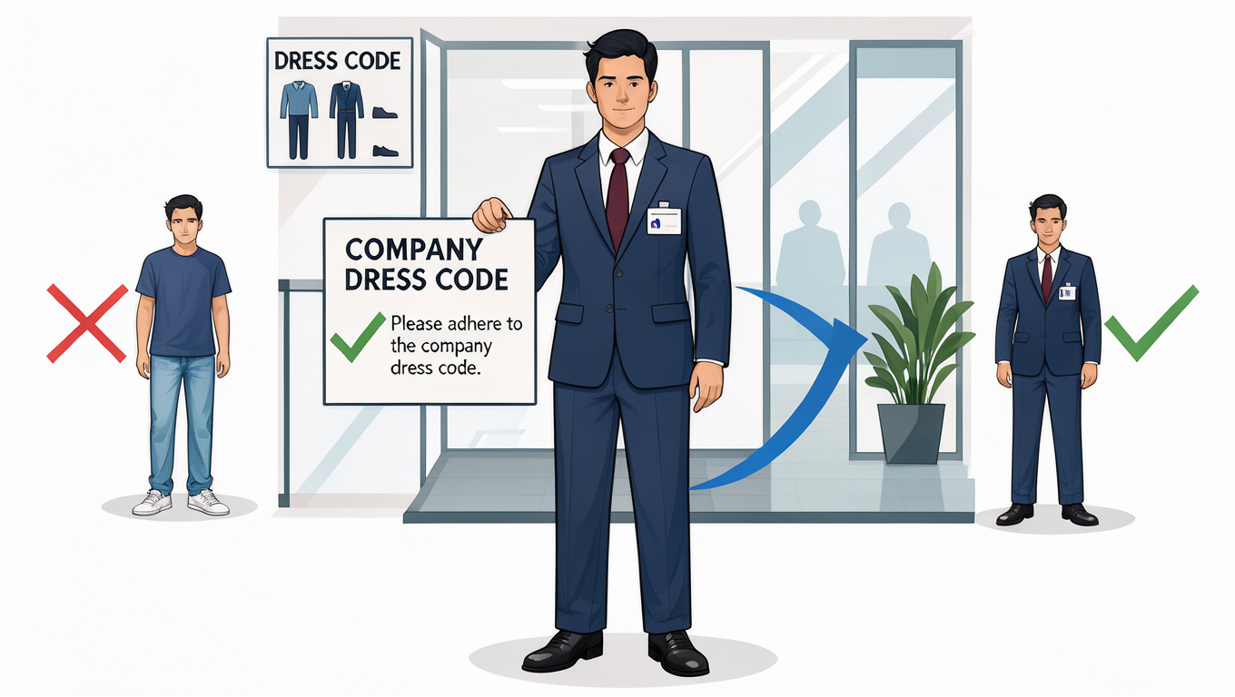 Visual impression of adhere to