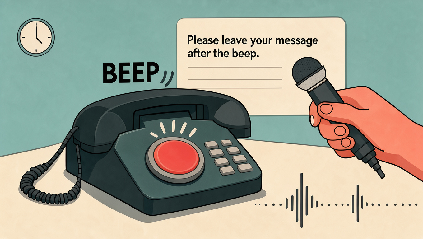 Visual impression of beep