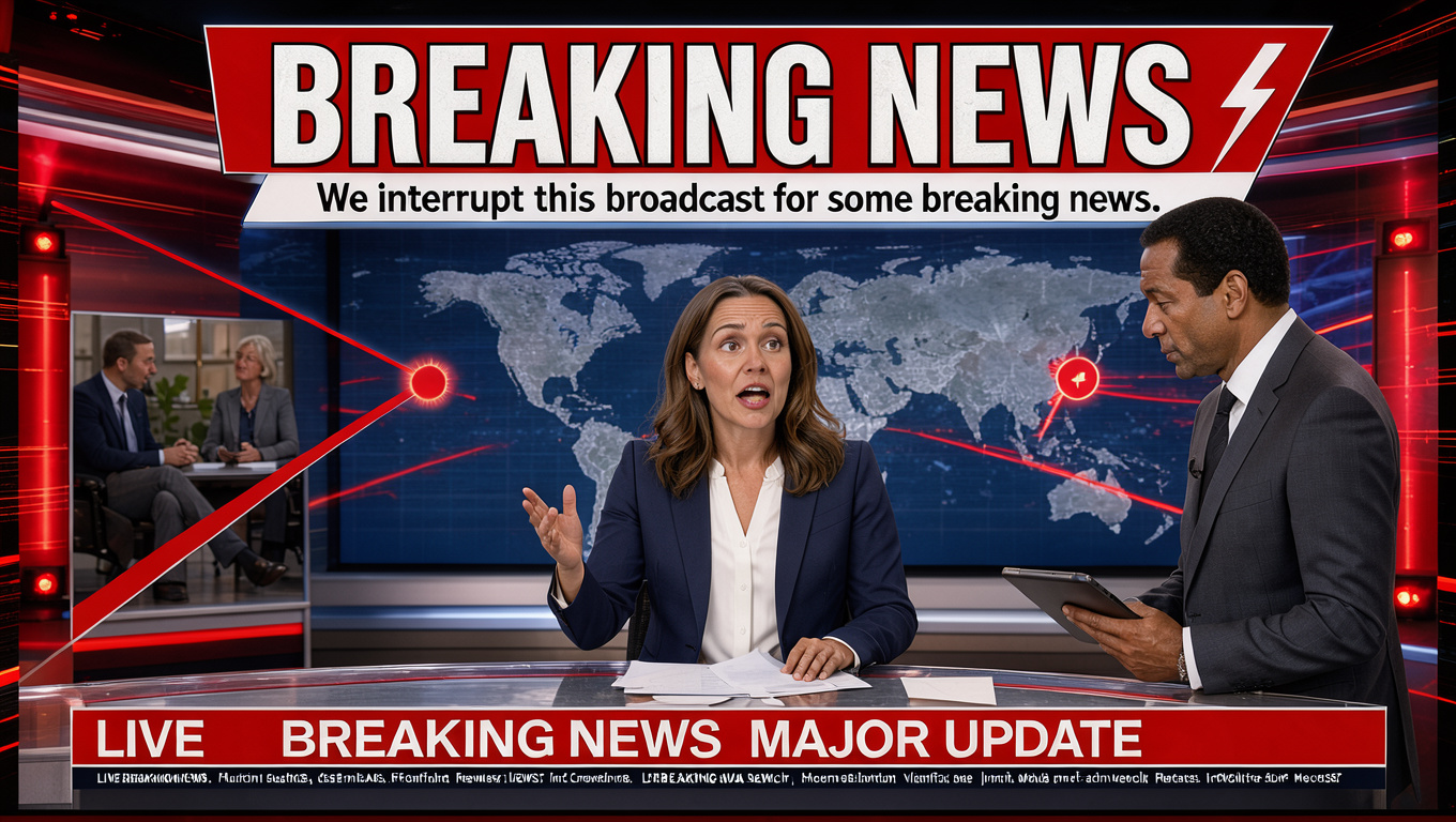 Visual impression of breaking news