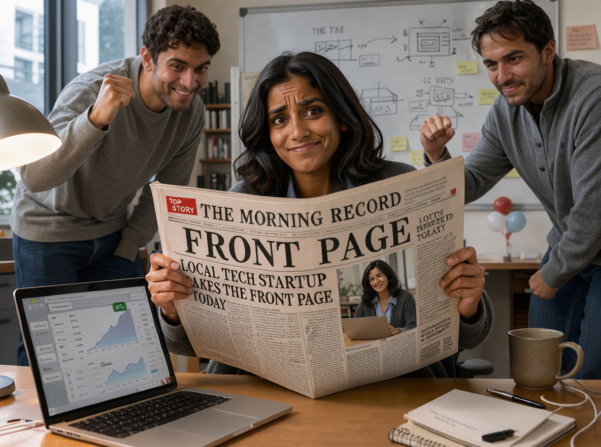 Visual impression of front page