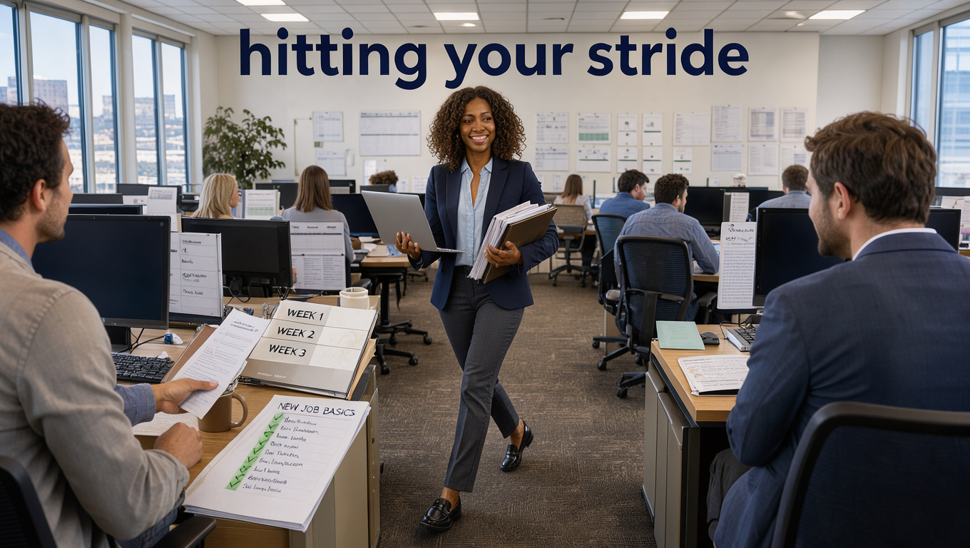 Visual impression of hitting your stride