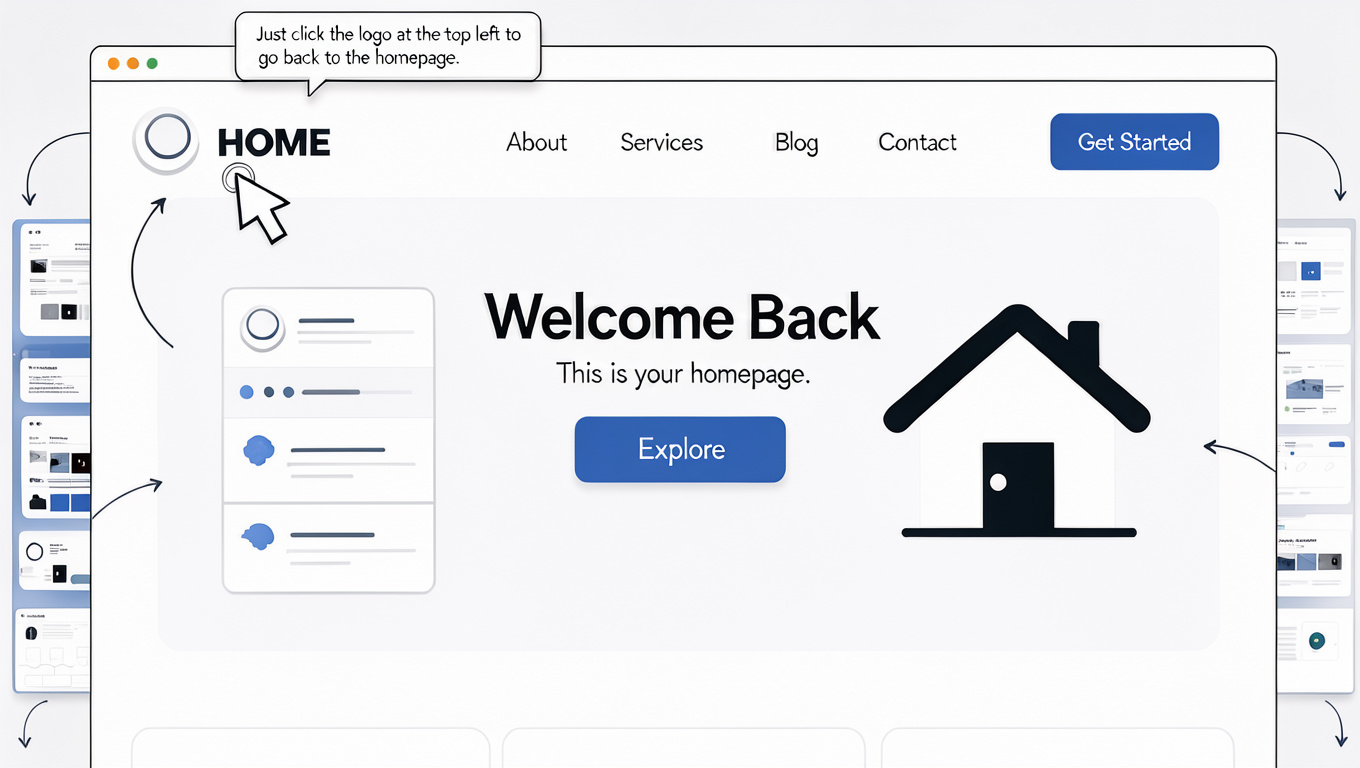 Visual impression of homepage