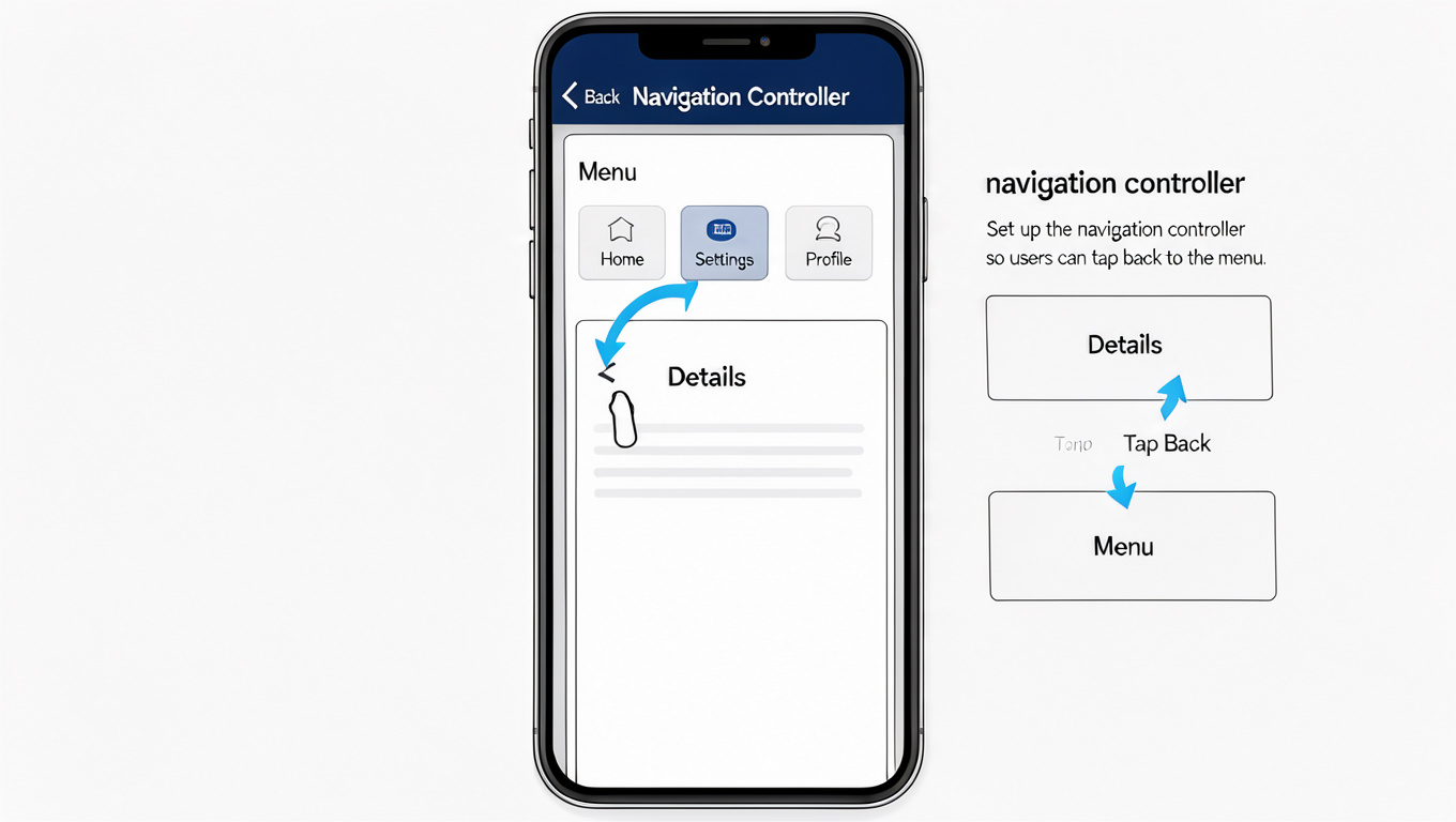 Visual impression of navigation controller