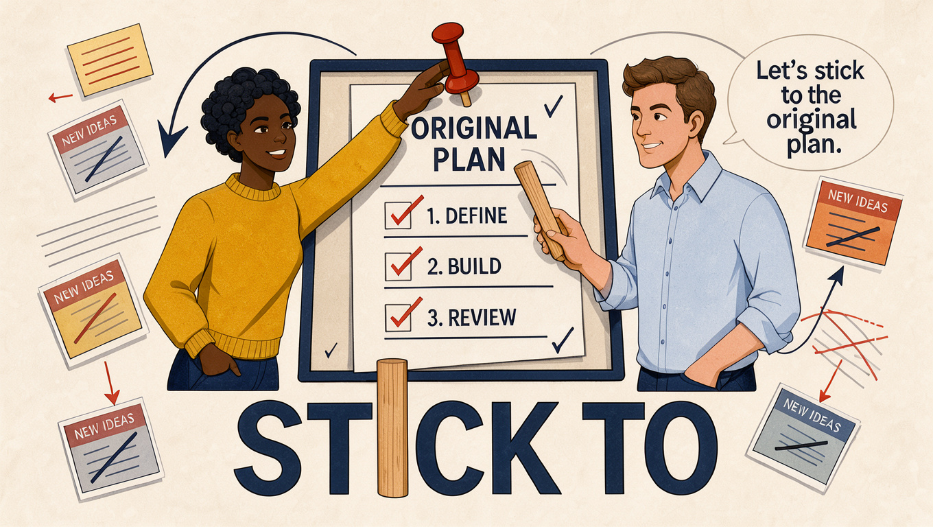 Visual impression of stick to