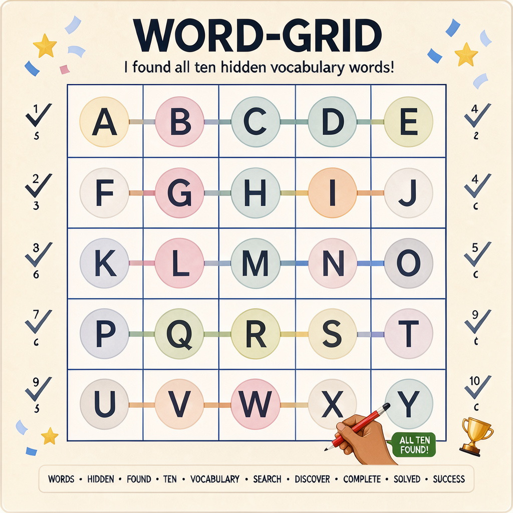 Visual impression of word-grid